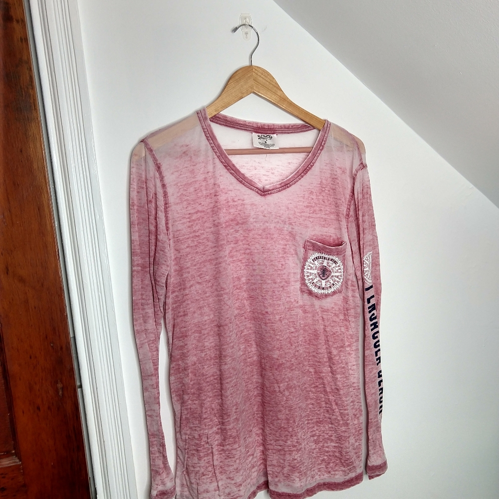 U.S. VINTAGE Pink Burnout Pensacola Graphic Tee - Picture 2 of 10